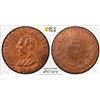 Image 1 : MEXICO: Revolutionary Issue, AE 5 centavos, Oaxaca, 1915, PCGS MS64 RB