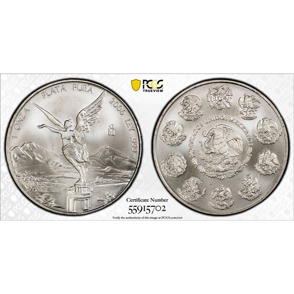 MEXICO: Estados Unidos, AR onza, 2006-Mo, PCGS MS69