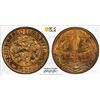 Image 1 : NETHERLANDS ANTILLES: Juliana, 1948-1980, AE cent, 1954, PCGS MS66 RD