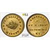 Image 1 : UNITED STATES: brass cent token, ND, PCGS MS64