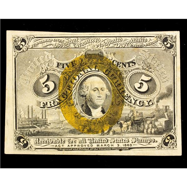 UNITED STATES: 5 cents, 3.3.1863, Unc