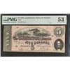 Image 1 : UNITED STATES CIVIL WAR: CONFEDERACY: 5 dollars, 17.2.1864, PMG AU53