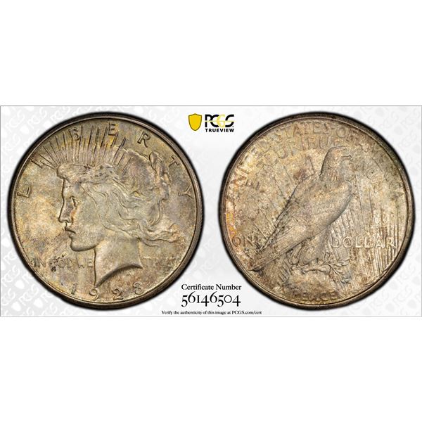 UNITED STATES: AR dollar, 1923-S, PCGS MS63