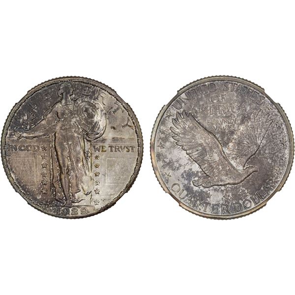 UNITED STATES: AR 25 cents, 1929-S, NGC MS64