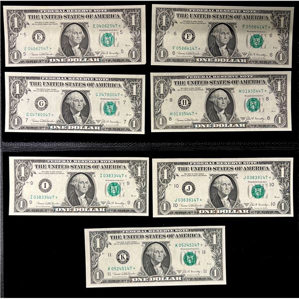 UNITED STATES: $1 partial bank SET, 1969-C, Choice Unc