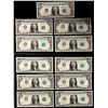 Image 1 : UNITED STATES: SET of 11 banknotes, 1969-A, Choice Unc