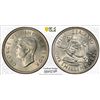 Image 1 : NEW ZEALAND: George VI, 1936-1952, AR shilling, 1940, PCGS AU58