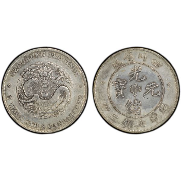 SZECHUAN: Kuang Hsu, 1875-1908, AR dollar, Chengdu, ND (1901-08), PCGS VF details