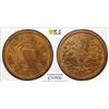 Image 1 : MANCHUKUO: K'ang Te, 1934-1945, AE fen, year 3 (1936), PCGS MS64 RB