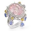 Image 1 : Genuine 10.43 ctw Diamond & Morganite, Ladies Ring  