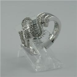 Ring 0.55 ctw Diamond  14K  White Gold- SRP$ 4808