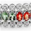Image 2 : Genuine 29.15 ctw Diamond & Multi-color Sapphire Bracelet  