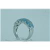 Image 1 : Genuine Diamond & TurquoiseRing 14K Gold - SRP $3329 