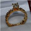 Image 2 : Genuine 2.09 ctw Diamond Engagement Ring 14K Yellow Gold