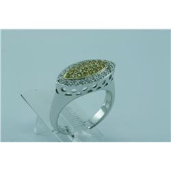 Genuine Yellow DiamondRing 14K 2Tone Gold - SRP$ 1965