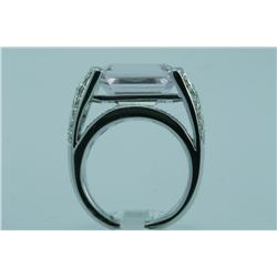 Genuine Diamond & Kunzite Ring 18K Gold