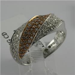 Ring 0.80 ctw Diamond  18K  2Tone Gold- SRP$ 6101