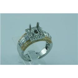 Genuine Diamond Ring 14K 2Tone Gold - SRP$ 7218