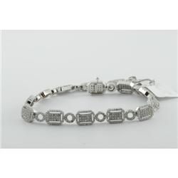 Bracelet 2.22 ctw Diamond  14K White Gold- SRP$ 8801