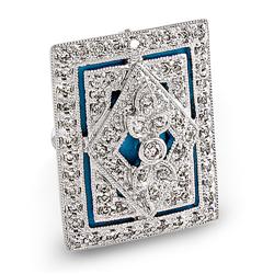 Genuine 9.99 ctw Diamond & Turquoise Earrings  