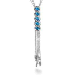Genuine 3.63 ctw Diamond & Topaz Necklace  