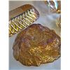 Image 2 : Vitage lot of Amber Carnival Glass Serving Dishes, Set of 5