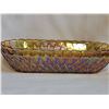 Image 9 : Vitage lot of Amber Carnival Glass Serving Dishes, Set of 5
