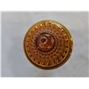 Image 6 : Indiana Amber Glass Diamond Patterned Glass Lidded Candy Dish on Footed Base