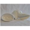 Image 5 : Fenton Milk Glass Hobnail Shoe Lidded Candy Dish