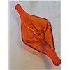 Image 2 : MMC Orange Art Glass Stretch Centerpiece Bowl and Blown Glass Bud Vase