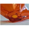 Image 4 : MMC Orange Art Glass Stretch Centerpiece Bowl and Blown Glass Bud Vase