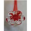 Image 6 : MMC Orange Art Glass Stretch Centerpiece Bowl and Blown Glass Bud Vase