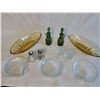 Image 1 : Vintage 50s 60s Pressed Glass Tableware Assortment, 10 Pieces