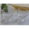 Image 4 : Vintage 50s 60s Pressed Glass Tableware Assortment, 10 Pieces