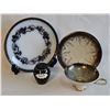 Image 1 : Zeh Scherzer Bavaria Teacup & Saucer, Swedish Plate, Salt Shaker