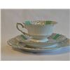 Image 3 : Bavaria Schaller Porcelain Tea Trio with Gold and Green Trim