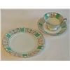 Image 6 : Bavaria Schaller Porcelain Tea Trio with Gold and Green Trim