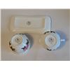 Image 2 : Royal Adderley Prairie Rose Bone China Creamer, Sugar, Tray Set