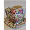 Image 8 : Antique Royal Winton Grimwades Summertime Chintz Jam Jar with Lid and Plate
