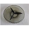 Image 5 : Chezch Black Glass Relish Tray and 3 Ceramic Skunk Figurines