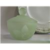 Image 2 : Tableware: Ideal Porcelain Plate & Frosted Glassware