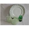 Image 7 : Tableware: Ideal Porcelain Plate & Frosted Glassware