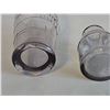Image 8 : 1940s Purple Glass Canadian Kodak Co. Glass Measuring Cup and Small Inkwell Bottle