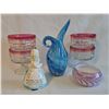 Image 1 : Vintage Glassware and Ceramic Figurine Collection (7 Pieces)