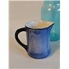 Image 2 : Blue Glassware and Ceramic Jug Lot