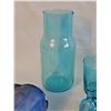 Image 4 : Blue Glassware and Ceramic Jug Lot