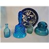 Image 6 : Blue Glassware and Ceramic Jug Lot