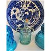 Image 8 : Blue Glassware and Ceramic Jug Lot