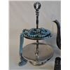 Image 3 : Vintage Silver Plated Teapot, Tiered Tray, Salt and Pepper, and Faux Pearls