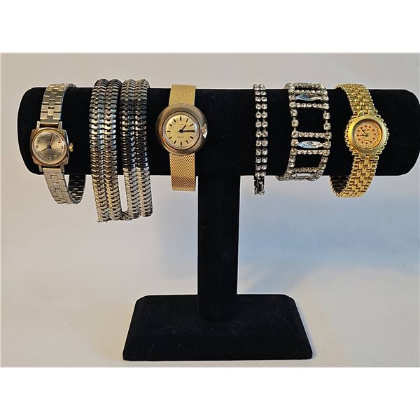 Vintage Women's Watches and Bracelets Lot